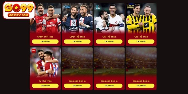 Các nhà phát hành game thể thao uy tín tại GO99